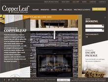 Tablet Screenshot of copperleafhotel.com